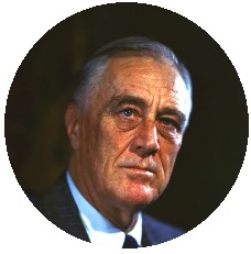 Franklin Roosevelt Pinback Buttons