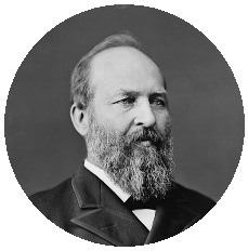 James A. Garfield Pinback Buttons