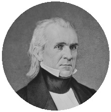 James K. Polk Pinback Buttons