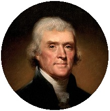 Thomas Jefferson Pinback Buttons