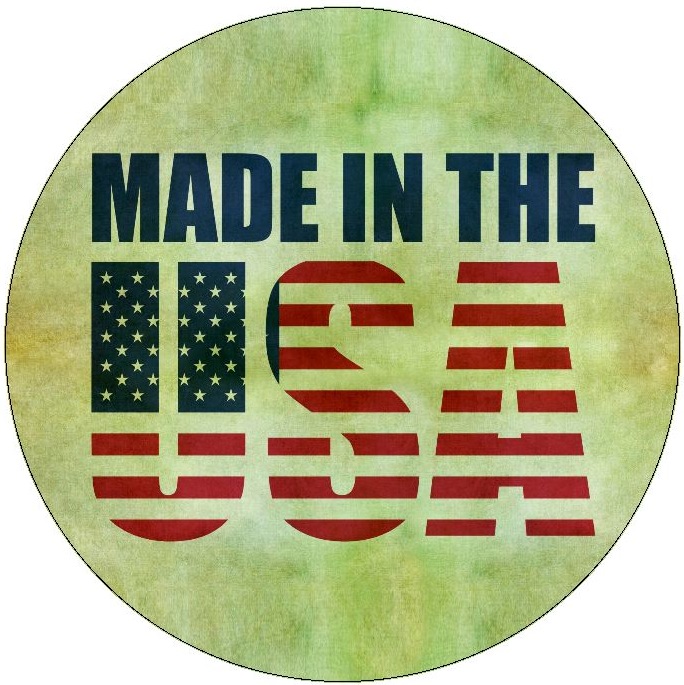 Made In USA Pinback Buttons and Stickers